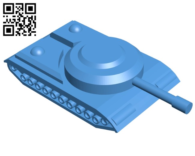 Simple tank B007295 file stl free download 3D Model for CNC and 3d printer