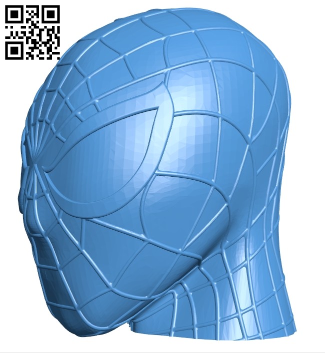 Spiderman head B007557 file stl free download 3D Model for CNC and 3d printer