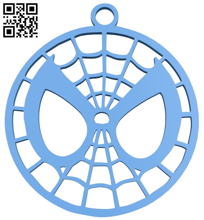 Spiderman keychain B007485 file stl free download 3D Model for CNC and 3d printer