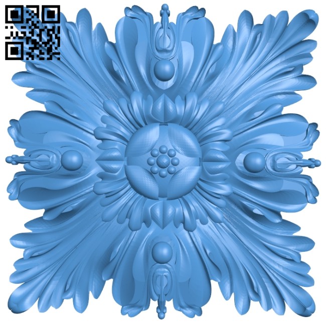 Square pattern A004927 download free stl files 3d model for CNC wood carving