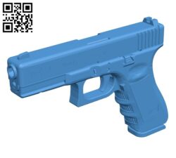 Standard glock gun B007487 file stl free download 3D Model for CNC and 3d printer