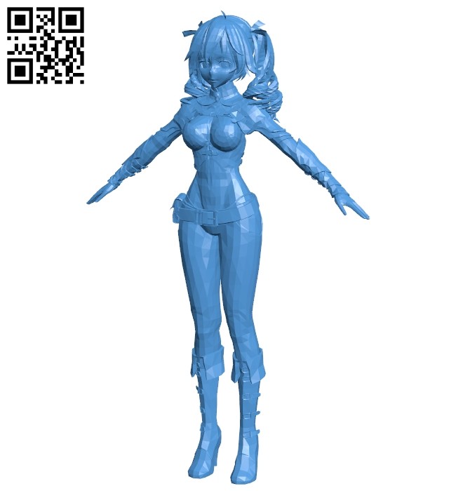 TDA Miss Miku Umineko B007437 file stl free download 3D Model for CNC and 3d printer