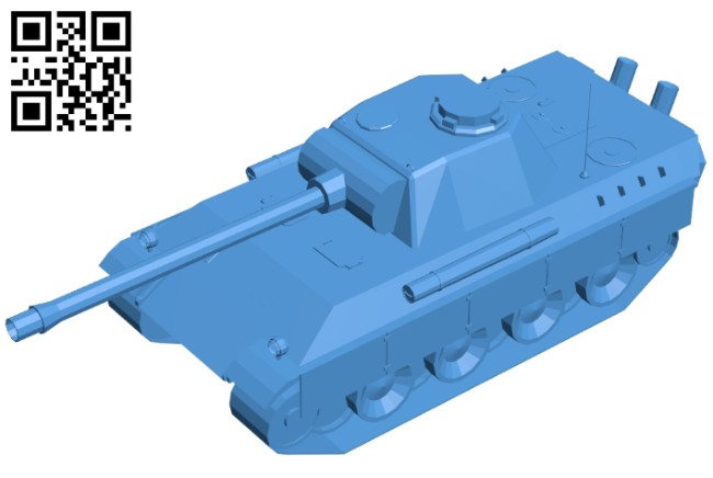 Tank B007258 file stl free download 3D Model for CNC and 3d printer