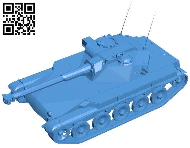 Tank ELC AMX B007464 file stl free download 3D Model for CNC and 3d printer