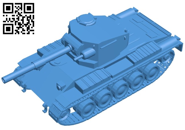 Tank Vickers CR B007275 file stl free download 3D Model for CNC and 3d printer