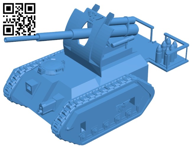 Tank basilisk artillery B007562 file stl free download 3D Model for CNC and 3d printer