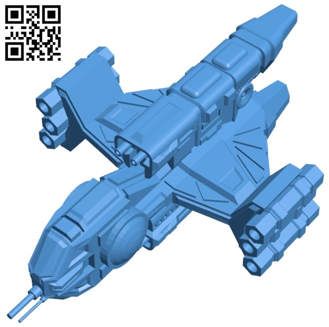 Tenka missile frigate ship B007449 file stl free download 3D Model for CNC and 3d printer