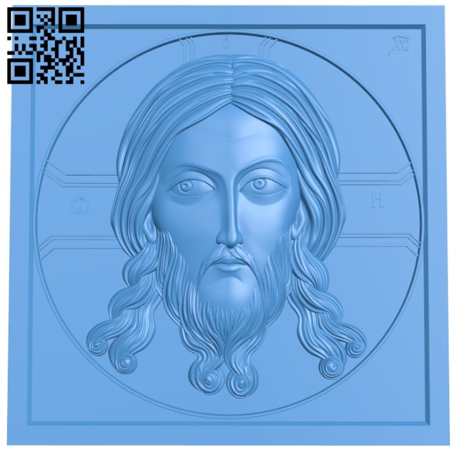 The face of jesus A004937 download free stl files 3d model for CNC wood carving