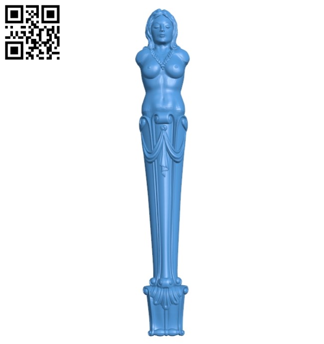 Top of the column A004864 download free stl files 3d model for CNC wood carving