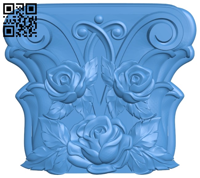 Top of the column A004865 download free stl files 3d model for CNC wood carving