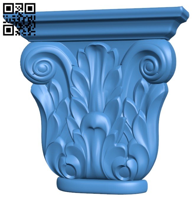 Top of the column A004868 download free stl files 3d model for CNC wood carving