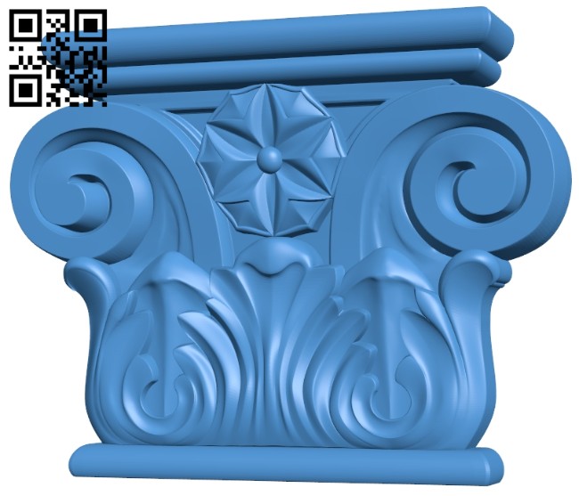Top of the column A004870 download free stl files 3d model for CNC wood carving