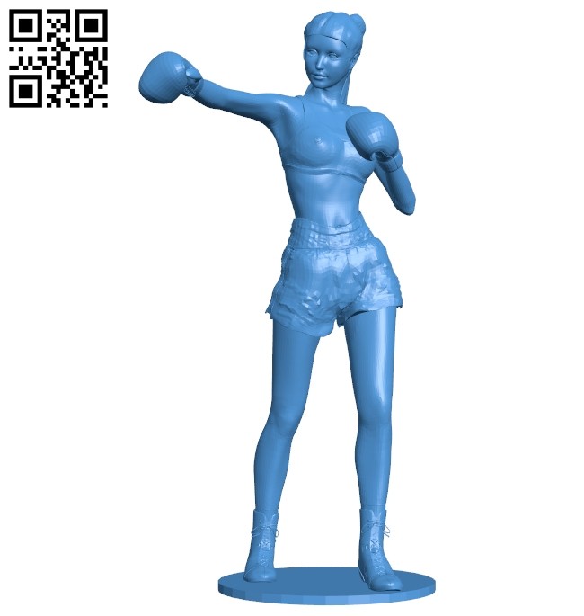 Women boxer B007369 file stl free download 3D Model for CNC and 3d printer