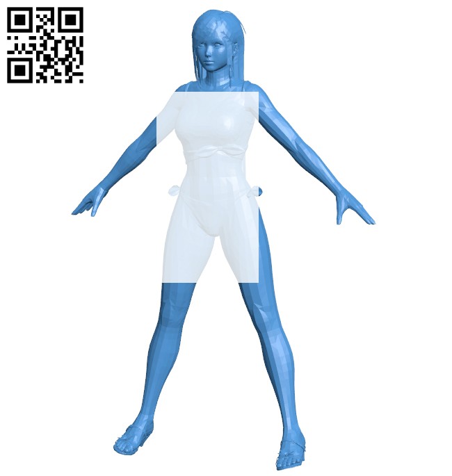 Women go swimming B007277 file stl free download 3D Model for CNC and 3d printer