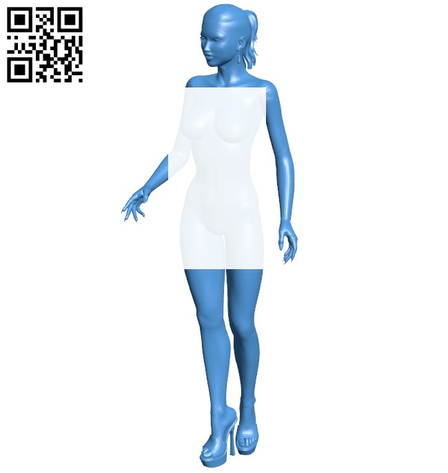 Young women B007361 file stl free download 3D Model for CNC and 3d printer