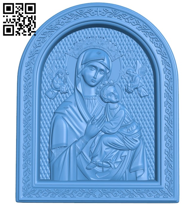 icon of the Mother of God A004831 download free stl files 3d model for CNC wood carving