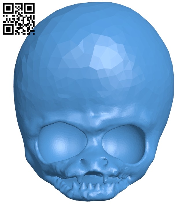 Alien skull B007978 file stl free download 3D Model for CNC and 3d printer