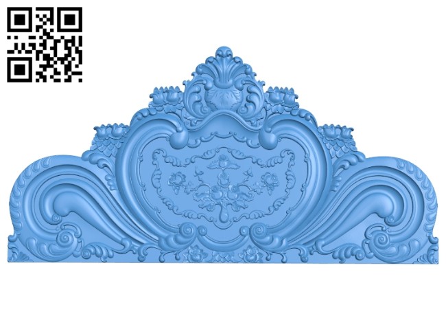 Bed frame pattern A004991 download free stl files 3d model for CNC wood carving