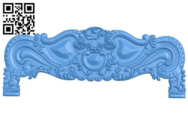 Bed frame pattern A004992 download free stl files 3d model for CNC wood carving