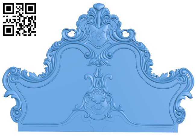 Bed frame pattern A005155 download free stl files 3d model for CNC wood carving