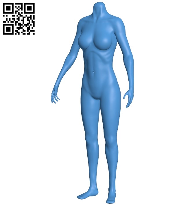 Body without head B007933 file stl free download 3D Model for CNC and 3d printer