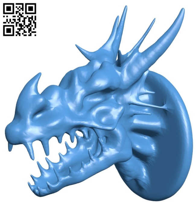 Bone dragon head B007892 file stl free download 3D Model for CNC and 3d printer