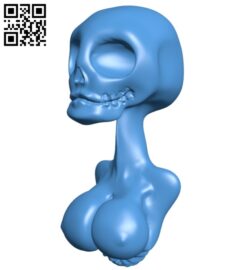 Busty skeleton B007603 file stl free download 3D Model for CNC and 3d printer