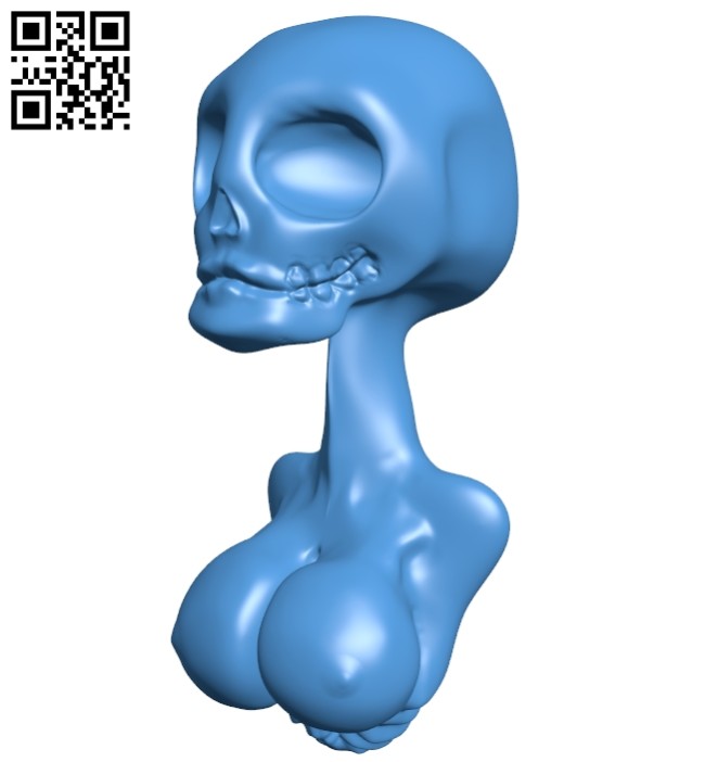 Busty skeleton B007603 file stl free download 3D Model for CNC and 3d printer