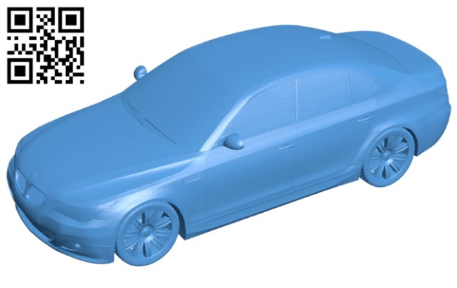 Car BMW E60 B007848 file stl free download 3D Model for CNC and 3d printer