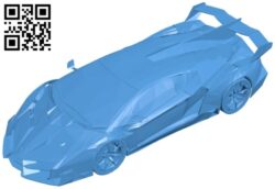 Car lamborghini veneno B007816 file stl free download 3D Model for CNC and 3d printer
