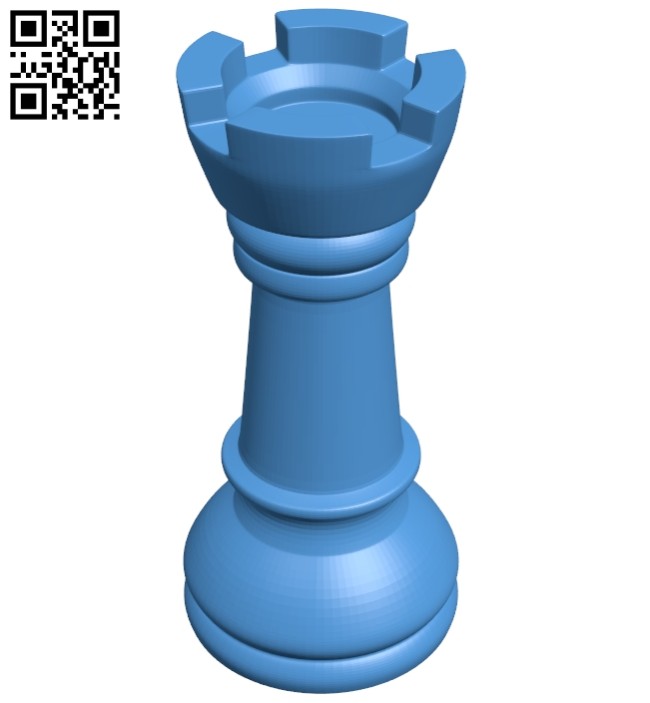 Castle - chess B007616 file stl free download 3D Model for CNC and 3d printer