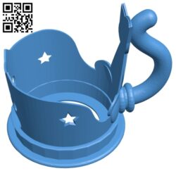 Cat cup holder B007607 file stl free download 3D Model for CNC and 3d printer