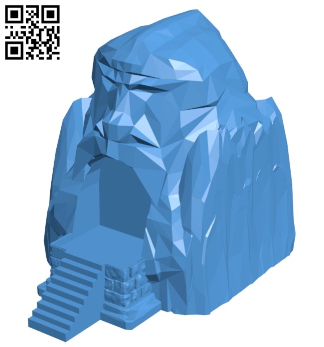 Cave entrance B007608 file stl free download 3D Model for CNC and 3d printer