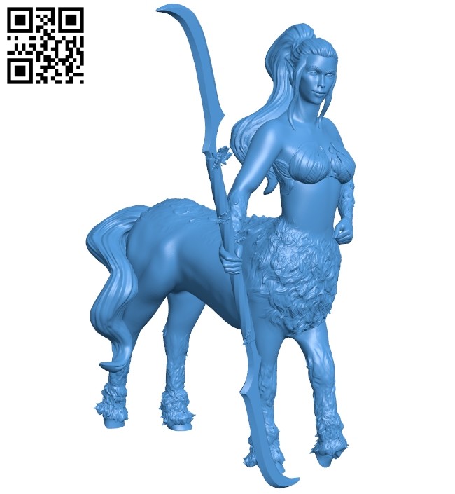 Centaur woman B007611 file stl free download 3D Model for CNC and 3d printer