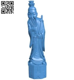 China man B007622 file stl free download 3D Model for CNC and 3d printer