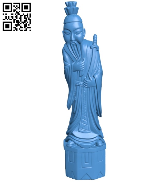 China man B007622 file stl free download 3D Model for CNC and 3d printer