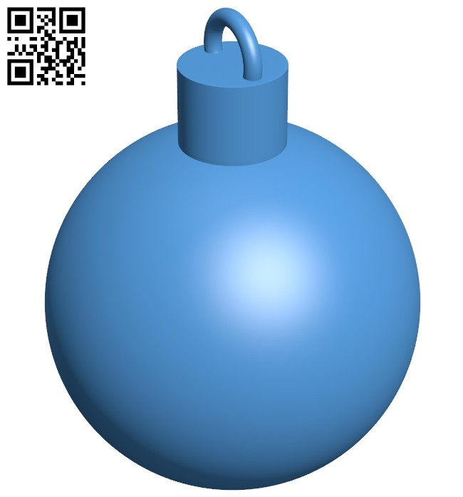 Christmas tree ball B007860 file stl free download 3D Model for CNC and 3d printer