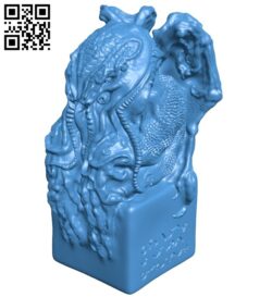 Cthulhu B007636 file stl free download 3D Model for CNC and 3d printer