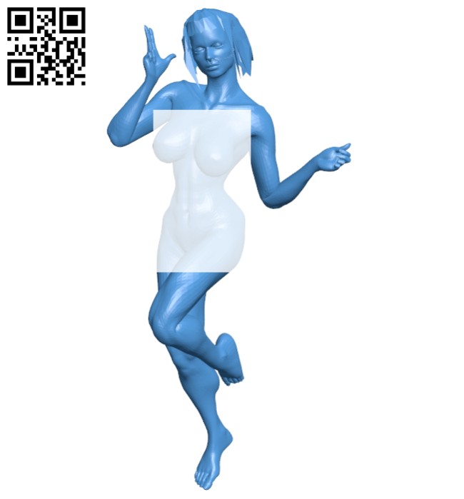 Dancing woman B007609 file stl free download 3D Model for CNC and 3d printer