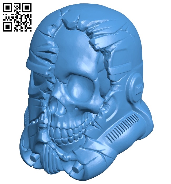 Death Trooper head B007639 file stl free download 3D Model for CNC and 3d printer