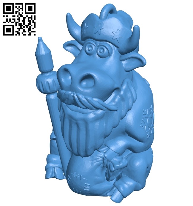 Ded moroz ring B007968 file stl free download 3D Model for CNC and 3d printer