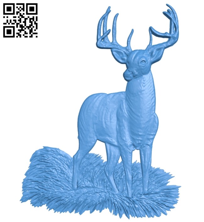 Deer A005056 download free stl files 3d model for CNC wood carving