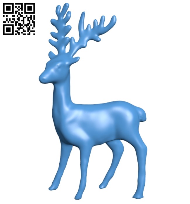 Deer toy B007974 file stl free download 3D Model for CNC and 3d printer