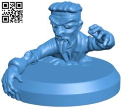 Digging out zombie B008010 file stl free download 3D Model for CNC and 3d printer