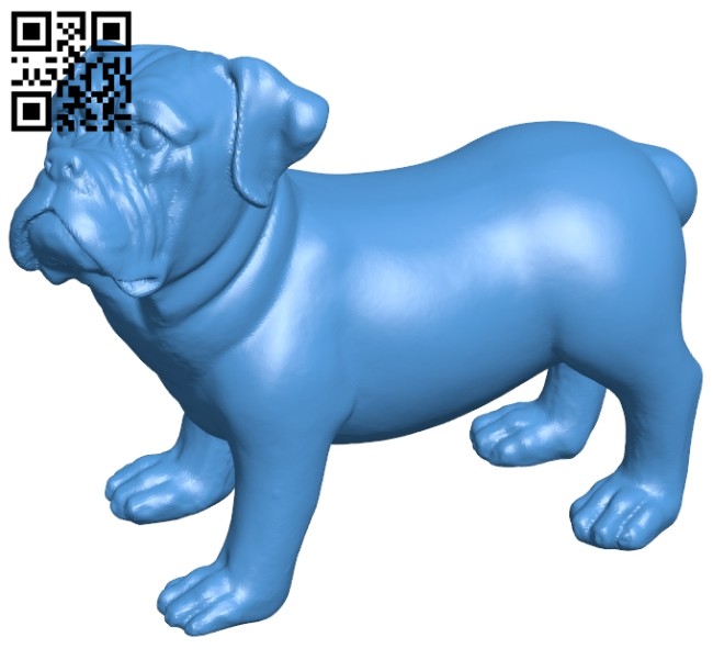 Dog scan B007646 file stl free download 3D Model for CNC and 3d printer