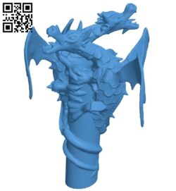 Double dragons B008034 file stl free download 3D Model for CNC and 3d printer