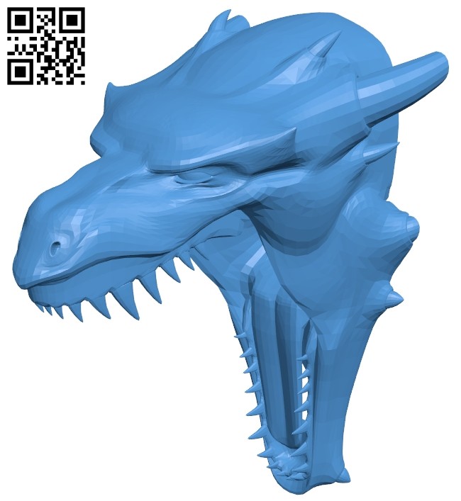 Dragon head glow B007965 file stl free download 3D Model for CNC and 3d printer