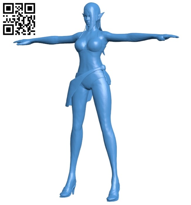 Elrath nazaruth women B007719 file stl free download 3D Model for CNC and 3d printer