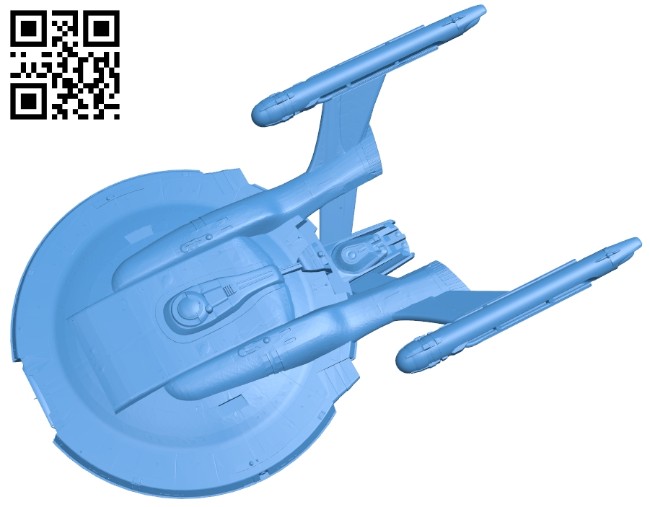 Enterprise NX-01 ship B007758 file stl free download 3D Model for CNC and 3d printer