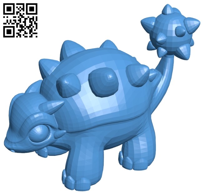 Euoplocephalus - pokemon B007759 file stl free download 3D Model for CNC and 3d printer